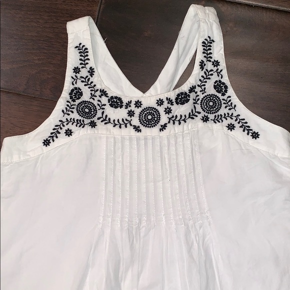 NWT Old Navy Factory Sz  L 10/12 White Black Dress - Picture 2 of 2